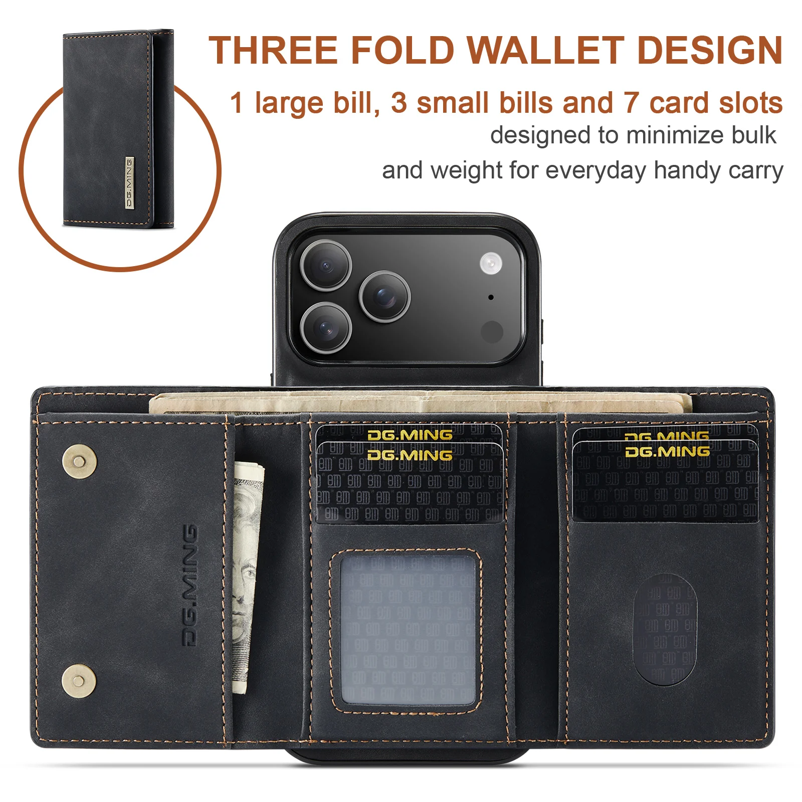 For New IPhone 17 Pro Max Air  - Leather Wallet Card Holder Phone Cover ulasan dan harga