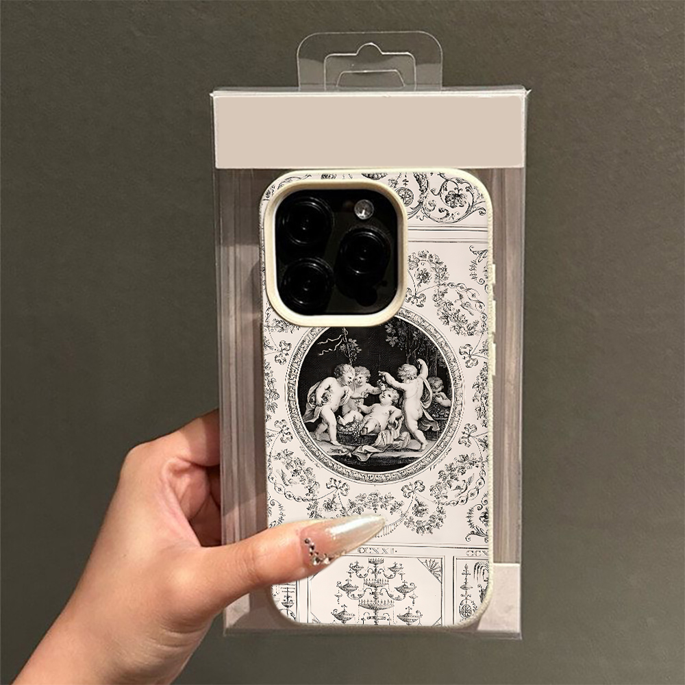 Vintage Baroque Angel Pattern  - Vintage Floral Pattern Soft Case ulasan dan harga