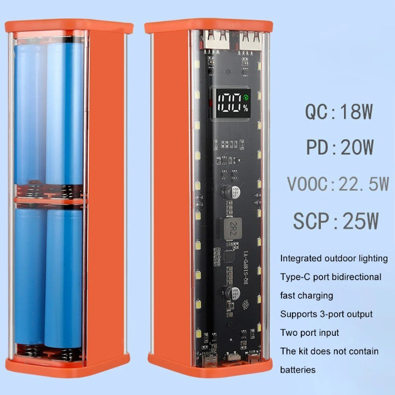 USB Type C Port Design 8X18650 - Power Banks ulasan dan harga