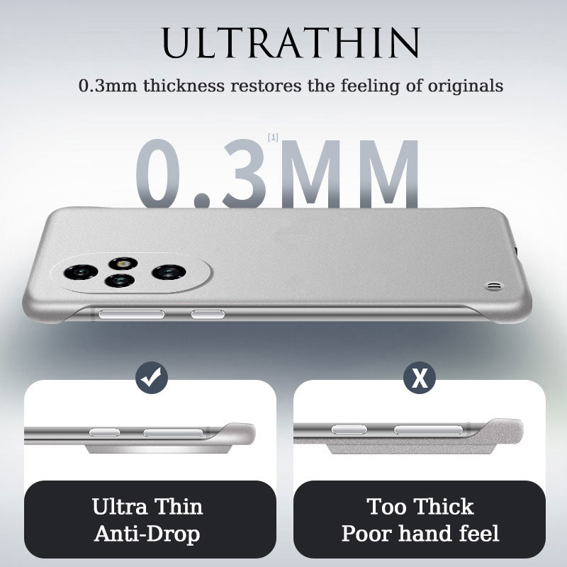 Frameless Slim Painting Matte  - Matte Hard Pc Back Case ulasan dan harga